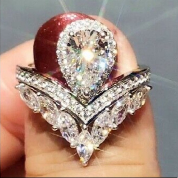 NEW Unique 925 Sterling silver Diamond 💎 Ring - Picture 4 of 10